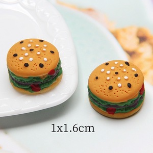 Cá nhân 3D nhựa mô phỏng thực phẩm mini <span class=keywords><strong>Hamburger</strong></span> DIY Handmade Mini thực phẩm nhựa đồ chơi phụ kiện - Product Image 4