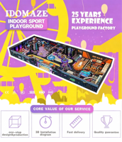 Grand labyrinthe de jeu intérieur personnalisé pour enfants, équipement de parc d'attractions pour centre commercial