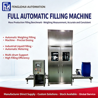 Machine de remplissage de liquides entièrement automatique 200L, origine Chine, grande capacité, remplissage quantitatif, ouverture/bouchage, contrôle du niveau de remplissage