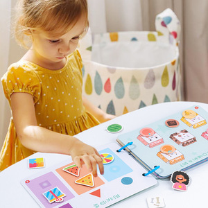 Bé yên tĩnh cuốn sách động vật nhận thức giảng dạy hỗ trợ giáo dục mầm non câu đố đồ chơi dán cuốn sách - Product Image 4