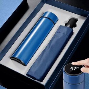 2025 Luxury Custom Logo Nylon Gift Box <b>Set</b> Business <b>Notebook</b> Thermos Umbrella Corporate Promotional Personalized Silk Screen - Product Image 3