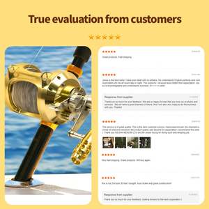 Topline <span class=keywords><strong>2</strong></span> vitesses mer roulements en acier inoxydable jeu de moulinet à la traîne pour gros poissons moulinets de pêche au thon - Product Image 4