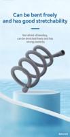 Tuyau de douche flexible moderne en nylon de 1,5 m pour douches à main – Tuyau de rechange pour salle de bain