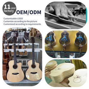 Premium 41-Inch Solid <b>Top</b> Spruce Wood Acoustic Guitar Handmade with Glossy Back Side Fingerboard - Product Image 6