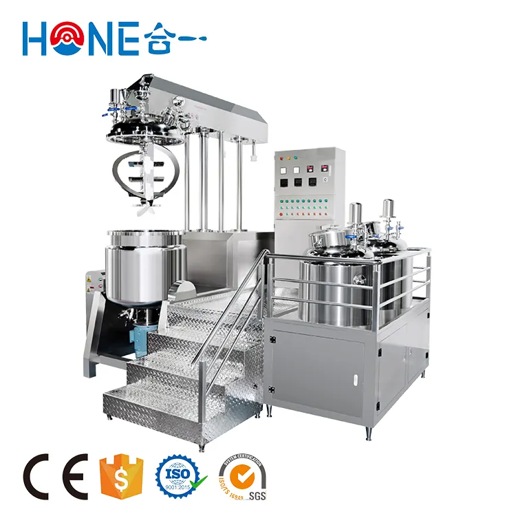 Hone High Shear Helix Mixer Homogenizer Vacuum Pump High Viscosity Emulsifier Equipment