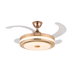 โคมไฟพัดลมติดเพดานอัจฉริยะทันสมัยพร้อมรีโมทคอนโทรลดีไซน์เงียบและประหยัดพลังงานสำหรับใช้กลางแจ้งที่บ้านโดยใช้ USB/ใช้แก๊ส - Product Image 4