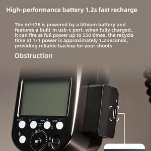 Godox MF-T76C/N/S Flash ad Anello Macro per Fotografia e Lavori Dentali - Compatibile con DSLR, Portatile, Esterno, TTL Automatico - Product Image 5