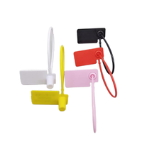 Sceau de sécurité antivol jetable, nouveau logo imprimé, attache plastique inviolable pour vêtements, étiquettes, sacs