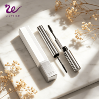 Mascara noir professionnel à effet lifting et permanente pour cils, pigment intense, pour des cils longs et volumineux, outil de soin des cils