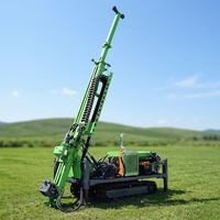 Foreuse hydraulique portable pour carottage 300m 500m 800m 1000m, machine de forage diamantée montée sur chenilles, diesel