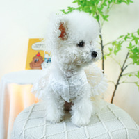 Luxuriöse Atmungsaktive Polyester Niedliche Prinzessin Hochzeit Geburtstag Weihnachten Hunde- & Katzen-Partykleider und Accessoires XS Größe