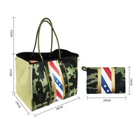 Nouveau sac fourre-tout à fermeture éclair en néoprène imperméable et isolé, multifonctionnel et luxueux, pour femmes, couleur et logo personnalisés, printemps, été, automne