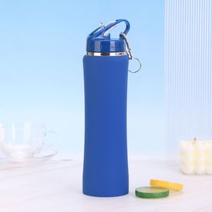 Insulated <b>Drink</b> Vessel for Outdoor <b>Sports</b> 600ml 750ml Stainless Steel Double Wall Vacuum Flask Straw Lid Custom Logo Available - Product Image 4