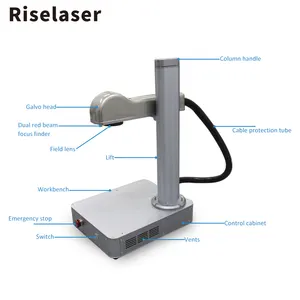 Vendita calda Mini marcatore Laser portatile 20W macchina per marcatura Laser a fibra QR Code macchina per incisione Laser