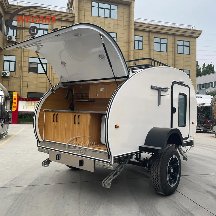 Wecare 4x4 karavan kapalı yol gözyaşı camper çekme karavan offroad karavan avustralya standartları