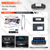 Pantalla Táctil Android 2K de 12.3 Pulgadas con GPS, DSP, Mirror Link, Amplificador Portátil para SORENTO 2015 RHD, Marco Gris Hierro, CANBUS
