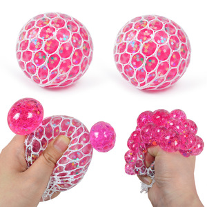 Pelota Antiestrés de TPR Ecológica y Personalizable, en Forma de Uva Roja, para Hogar, Oficina, Viajes, Fiestas Familiares, Regalo - Product Image 3