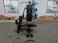Gym à domicile unisexe avec 3 stations machine en acier multifonctionnelle pour l'entraînement des jambes bras poitrine dos épaules musculation