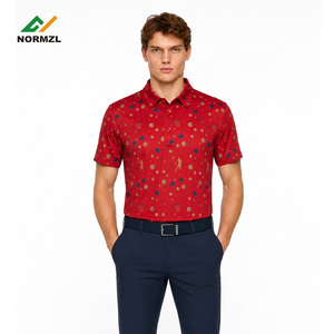 Polo de golf personnalisé par sublimation pour fabricants, imprimé intégral, col sans couture, extensible, haute performance, pour homme, maillot de sport - Product Image 3