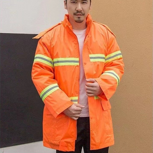 Özel Logo profesyonel güvenlik inşaat iş üniformaları Polyester ceket pantolon seti tulumlar bakım tulum giysileri - Product Image 3