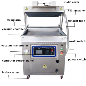 เครื่องซีลสูญญากาศแบบอัตโนมัติ รุ่น IY-750T สำหรับบรรจุภัณฑ์อาหาร ใช้งานง่าย เหมาะสำหรับชีส ไส้กรอก สเต็ก เนื้อสัตว์ - Product Image 3