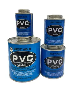 Adhésif pvc bleu industriel résistant à la haute pression 118 ml pour tuyau en plastique, colle pvc numérique