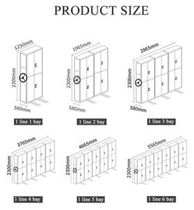 Archivadores móviles de metal ajustables modernos, sistema de estantería móvil compactador para almacén escolar y almacenamiento de hospitales - Product Image 5
