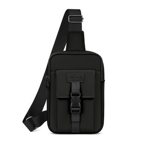 Men's Chest <b>Bag</b> Large Capacity Breathable Outdoor Sport Casual Crossbody Gray <b>Black</b> Dark Blue Solid Color - Product Image 3