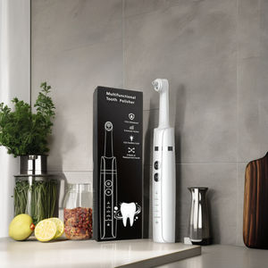 Polisseuse dentaire sans fil électrique Portable 5 têtes de brosse blanchissant le nettoyant pour les dents gomme pâte à polir Silicone en plastique Durable - Product Image 6