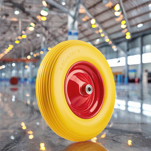 Haute qualité 4.00-8 solide PU mousse polyuréthane <span class=keywords><strong>brouette</strong></span> <span class=keywords><strong>roue</strong></span> anti-crevaison <span class=keywords><strong>roue</strong></span> pour chariot avec roulement - Product Image 2