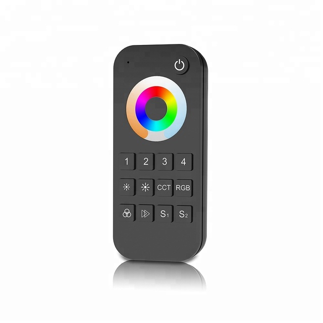 Skydance RT10 4 Zones Wireless RF 2.4G Touch Wheel Remote Controller Hand-Held Dimmer Remote for RGB+CCT LED Controller