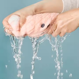 Cute Cartoon Rabbit Ears Microfiber <b>Hair</b> Cap Quick-Dry Woven Disposable <b>Towel</b> Wrap Mini Super Absorbent Compressed Design - Product Image 6