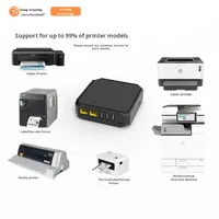 Servidor de Impresión en Red NP336 con Impresión desde Teléfono Móvil, Impresora con Interfaces WiFi, USB 2.0 y Ethernet, Dispositivo para Compartir Impresión en Red