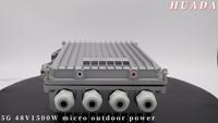 Nouvelle Conception 2025 HUADA PSU-1500-48 Station Micro-Base 5G Murale Extérieure de Haute Qualité DC 48V 1500W Efficacité 95%