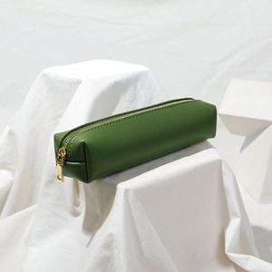 Estuche para Lápices de Cuero PU Ecológico, Organizador de Papelería Portátil, Bolsa Portaplumas de Gran Capacidad para Estudiantes - Product Image 3