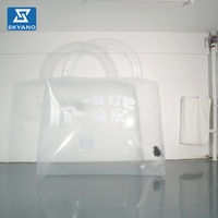 Sac à main gonflable transparent en PVC personnalisé pour la publicité et la décoration d'événements en plein air