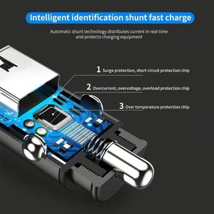 Fast Car Charging Accessories <b>Usb</b> A+C Universal Car Cigarette Lighter <b>Socket</b> Adapter 3.1a PD Quick Mini Smart Car Charger - Product Image 6