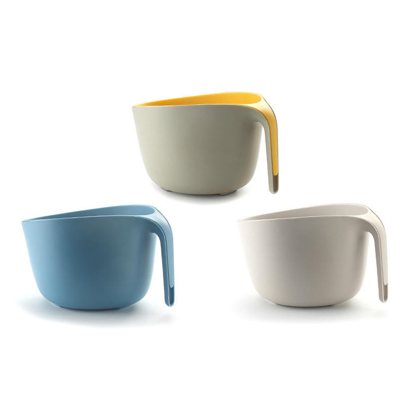 Large white and yellow water filter basket