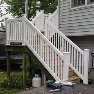 pvc vinyl staircase railing, white vinyl deck railing gate