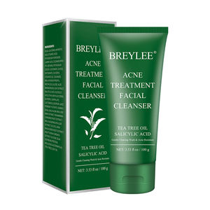 BREYLEE-aceite de árbol de té suave, tratamiento de lavado Facial, eliminación de acné, limpiador Facial de poros retráctil - Product Image 1