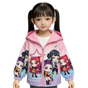 เสื้อแจ็คเก็ตฮู้ดลายการ์ตูน Kpop Demon Hunters รุ่นใหม่ Huntrix K-POP Fairy-tale Girl สำหรับฤดูใบไม้ผลิและฤดูใบไม้ร่วง - Product Image 4