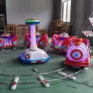 <span class=keywords><strong>Tren</strong></span> Eléctrico con Vías Certificado en Seguridad para Niños en Centros Comerciales Interiores Operación Estable Diseño de Caricatura Divertido Juguete Montable - Product Image 4