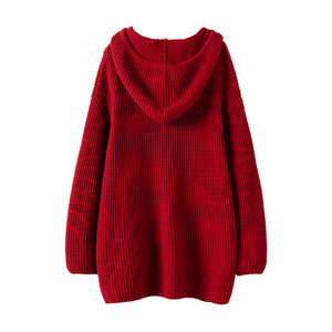 <span class=keywords><strong>Abrigo</strong></span> largo con capucha <span class=keywords><strong>de</strong></span> Otoño/Invierno para mujer con hebilla <span class=keywords><strong>de</strong></span> cuerno y <span class=keywords><strong>abrigo</strong></span> <span class=keywords><strong>de</strong></span> botón para niñas Material <span class=keywords><strong>de</strong></span> mezcla <span class=keywords><strong>de</strong></span> ajuste suelto - Product Image 2