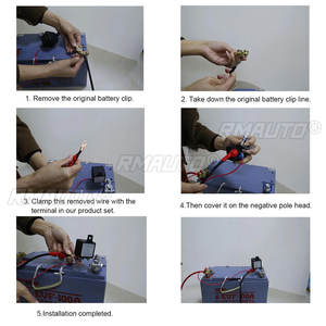 Interruptor de Batería Universal de 12V 200A con Relé Integrado, Control Remoto Inalámbrico, Desconexión, Aislador, Interruptores Maestros - Product Image 6