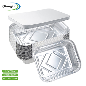 Conteneurs en <span class=keywords><strong>aluminium</strong></span> sur mesure, OEM/ODM bienvenus, recyclables, boîte à lunch en <span class=keywords><strong>aluminium</strong></span> de 600 ml, qualité <span class=keywords><strong>alimentaire</strong></span>, sans revêtement - Product Image 1