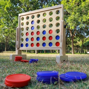 Giocattolo da gioco gigante quattro di fila in legno personalizzato per interni ed esterni per bambini e adulti - Product Image 4