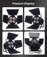 Projecteur professionnel à tête mobile DMX 4 yeux, éclairage de scène LED RGBW avec technologie COB pour événements et fêtes