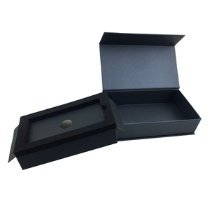 Custom Design Luxury Cell Phone Cardboard Packaging Black Paper Package <b>Empty</b> Mobile Phone <b>Box</b> - Product Image 5