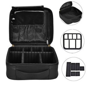 BSCI factory Travel <b>Makeup</b> Bag Large Cute Cosmetic,for Women Leather <b>Case</b> <b>Professional</b>,Train <b>Case</b> Organizer with Adjustable - Product Image 3
