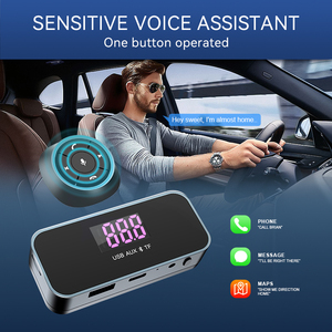 Phong Cách Mới Năng Lượng Mặt Trời Loại C Sạc Aux Không Dây <span class=keywords><strong>Bluetooth</strong></span> <span class=keywords><strong>FM</strong></span> <span class=keywords><strong>Transmitter</strong></span> Xe Đài Phát Thanh Âm Thanh Adapter Với Pin Điều Khiển Từ Xa - Product Image 3